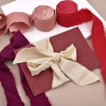 rubans coton coloris unis classiques vert olive jaune rose pâle rouge bleu blanc marron