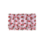 nappe runner transparent rose fraises motifs floral mariage table decoration champetre