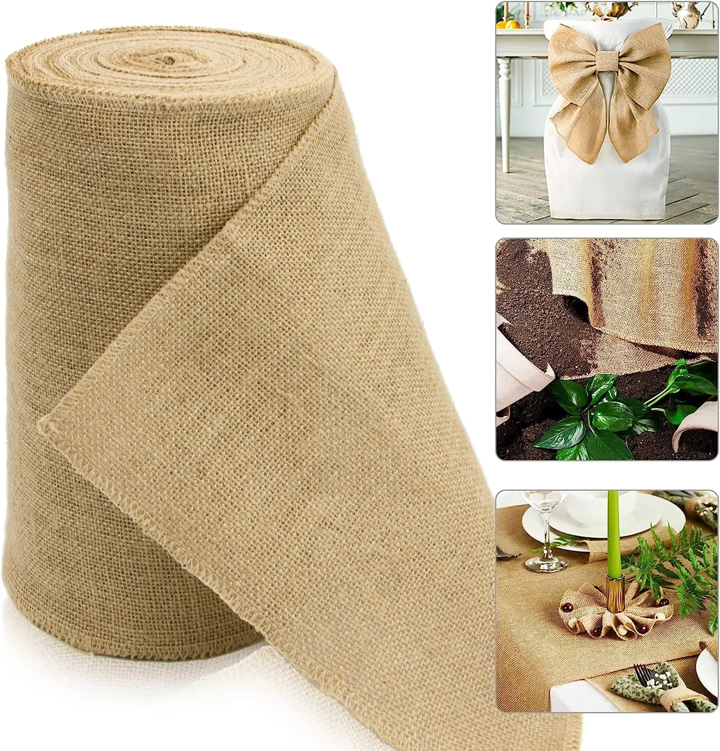 DIY décoration avec jute blanc