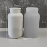 vases silicone blancs rayures verticales modernes décoration bricolage artisanal maison