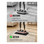 tapis anti vibration noir diamants protection sol bruit fitness machine plateau vibrant