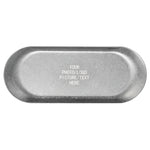 plateau service ovale acier inoxydable argenté vintage finition patinée personnalisable