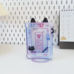 cadre photo cyberpunk transparent graphismes futuriste noir rose violet