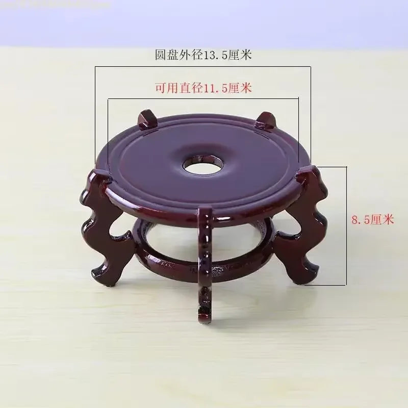 support plante bois marron pot fleur asiatique traditionnelintérieur extérieurdifférentes tailles polyvalentjardin maison