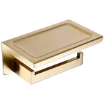 accessoires salle bain doré moderne porte serviettes porte savon support papier toilette finition brossée