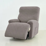 housse protection fauteuil inclinable vert motif géométrique moderne adhésif set pièces