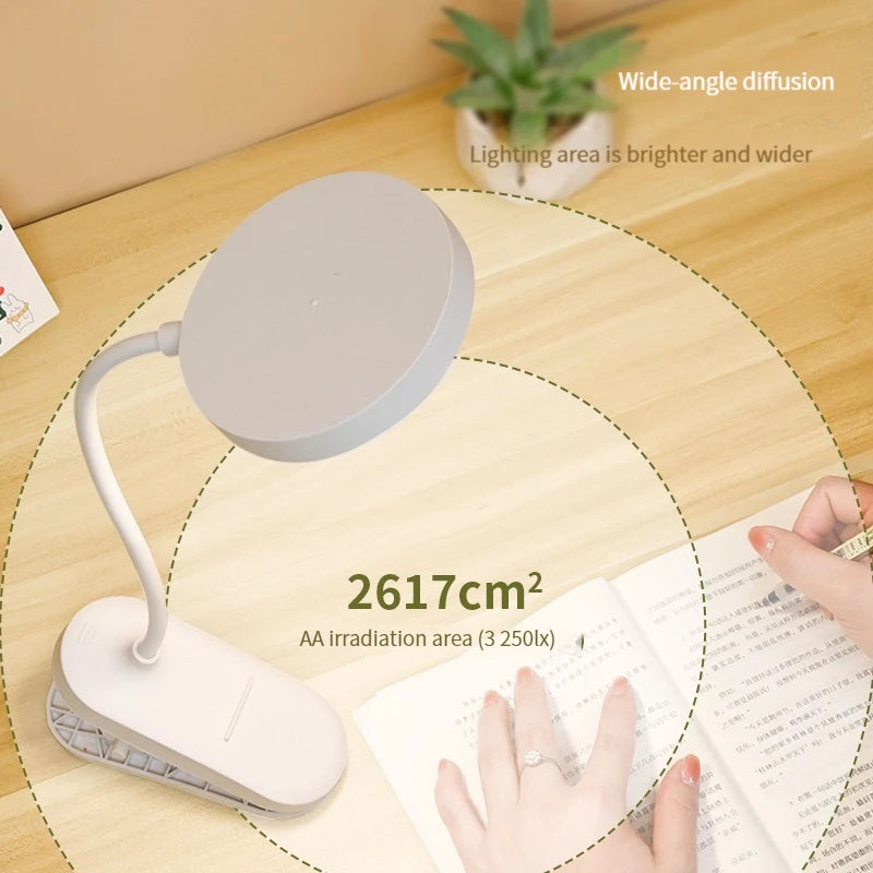 lampe led rechargeable usb blanc minimaliste pinces interrupteur tactile contemporain