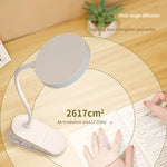 lampe led rechargeable usb blanc minimaliste pinces interrupteur tactile contemporain