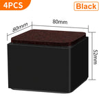 support meubles acier noir protecteur sol anti rayure adhésif 3m