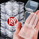 boîtes rangement transparentes pratiques modernes clips fermeture portables anti poussière multi usages petits objets