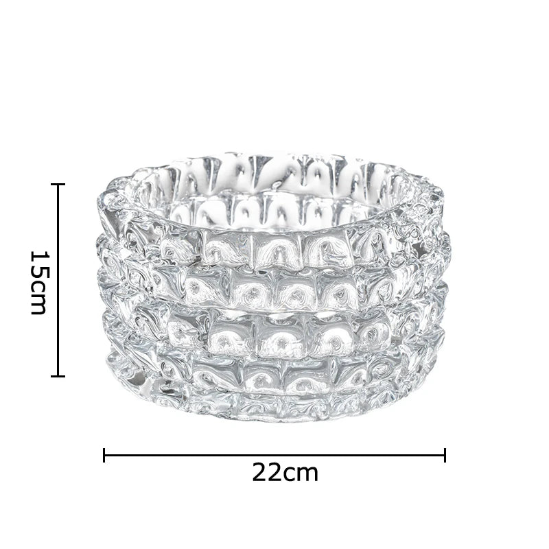 vase verre transparent motifs géométriques moderne décoration pot fleur hydroponie