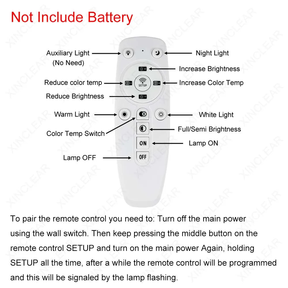 éclairage intelligent driver led 2.4g remote control app 120v 240v 12w 240w blanc moderne