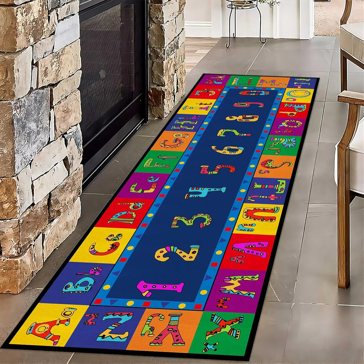 tapis éducatif alphabet animaux jeux enfants microfibre mousse antidérapant