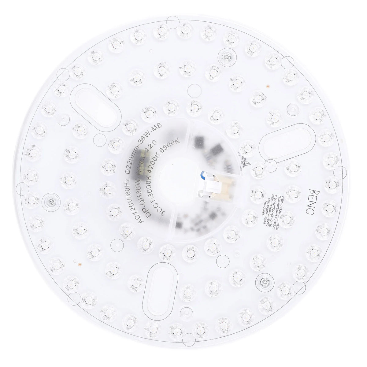 ventilateur led blanc marron moderne pale boisée éclairage séparé circulaire minimaliste