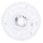 ventilateur led blanc marron moderne pale boisée éclairage séparé circulaire minimaliste