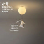 lampe suspendue ours blanc moderne boules lumineuses éclairage quotidien résine acrylique