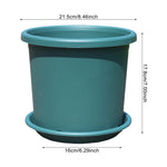 pot fleurs moderne plastique vert pot plantes succulentes aménagement extérieur jardinage assise amovible