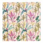 serviettes papier imprimées motif floral moderne 33cm rose clair vert bleu violet tropicales 20pcs