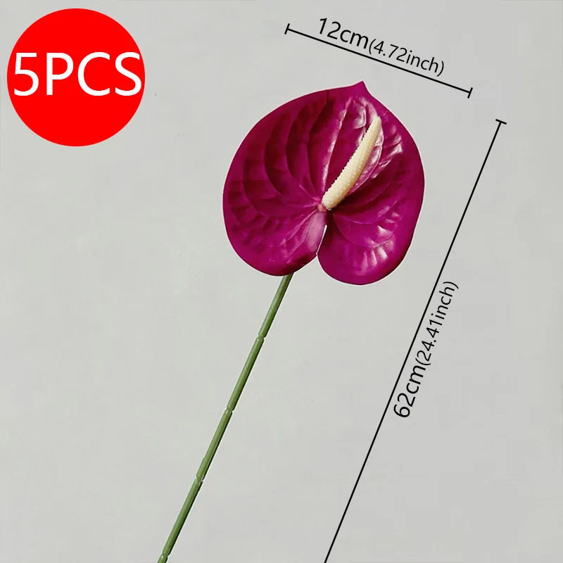 fleurs artificielles rouge rose blanc modernes décoration mariage anniversaire intérieur minimaliste