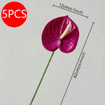 fleurs artificielles rouge rose blanc modernes décoration mariage anniversaire intérieur minimaliste