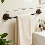 porte serviettes mural moderne métal texture tissée noir beige gris blanc fixé salle bain
