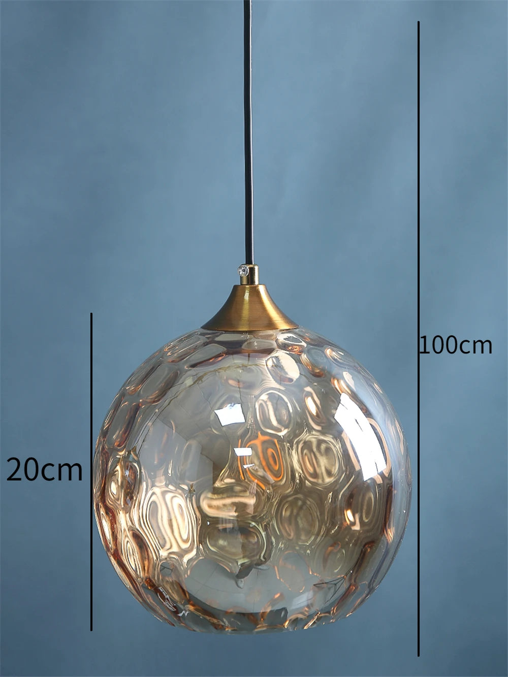 Suspension lumineuse moderne bleu clair vert foncé texture ondulée élégante chambre salon