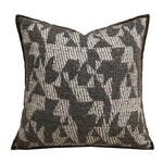 taies d'oreiller carrées rayées noires blanches modernes adhésives 45x45cm coton polyester