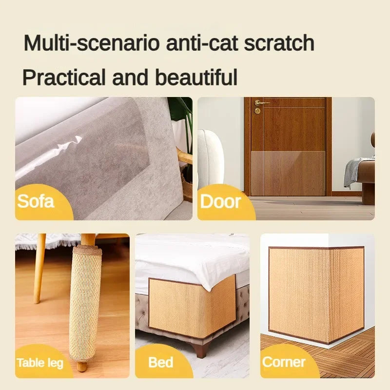 tapis anti rayures chat protection murale canapé planche gratter bambou durable jouet massage cat