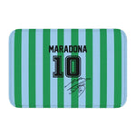 tapis noir bleu blanc maradona signature numéro moderne extérieur antidérapant imperméable sol porte