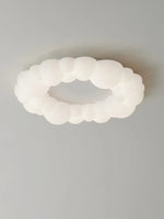 Suspension lumineuse moderne blanc billes arrondies opacité salon chambre étude led 249 2000lm