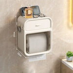 distributeur papier toilette moderne minimaliste adhésif blanc vert grille rétro