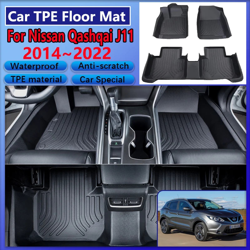 tapis sol voiture noir moderne antirayures anti eclaboussures complet avant arriere