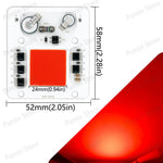 ampoule led cob 50w 3000k 4000k 6500k blanc orange jaune vert bleu rouge circuits