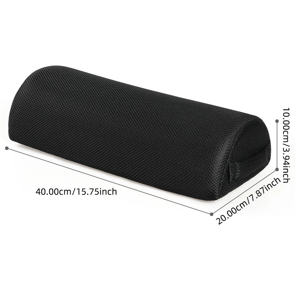 coussin repos pieds massage relaxation polyester maille fine contemporain noir sans electricité zip latéral
