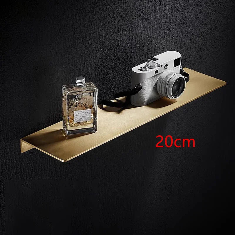 étagère murale moderne étagère salle bain laiton dorée 40cm 50cm.linspace()