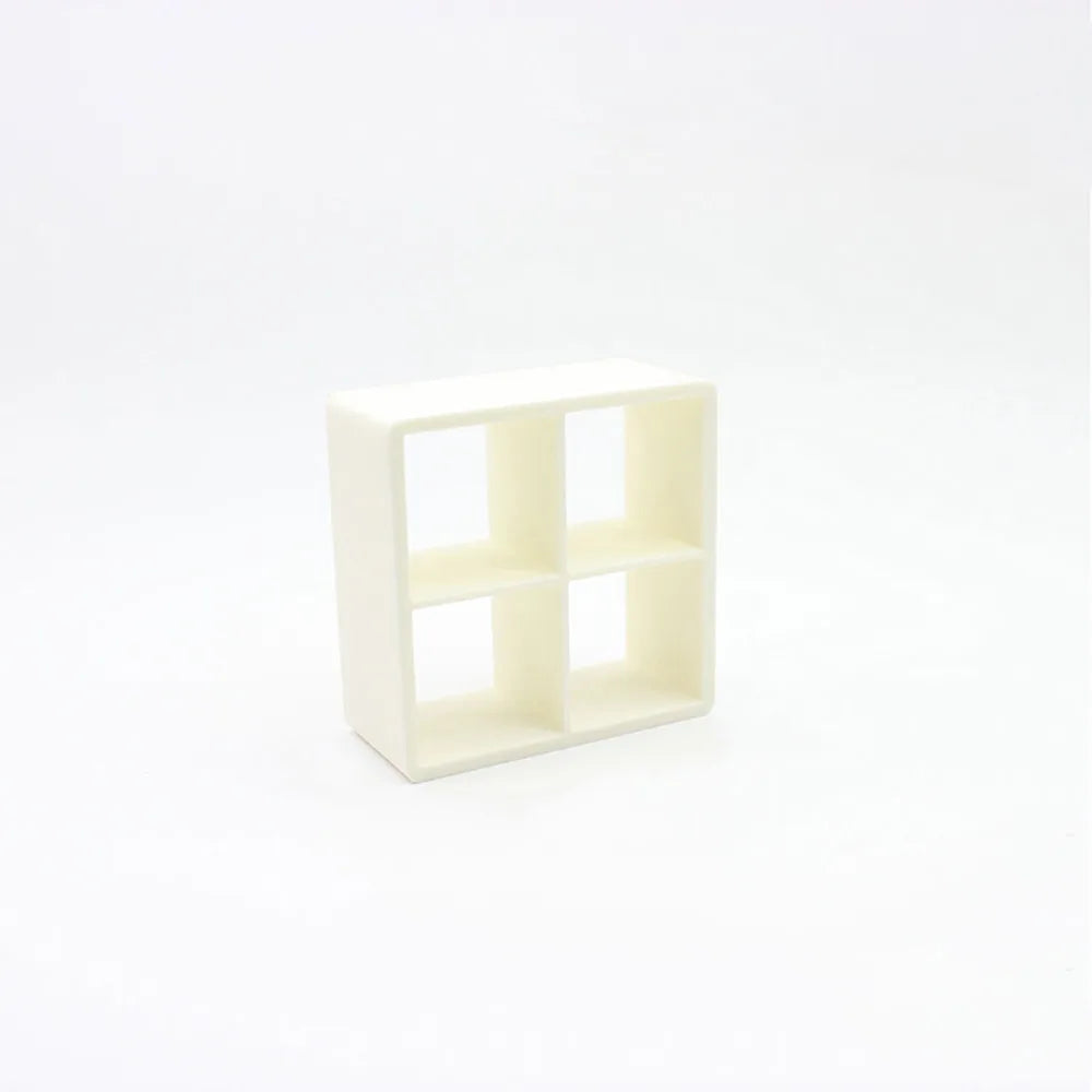 étagère modulaire blanche rangement miniature 12 compartiments boîtes stockage accessoire poupée 1/12 moderne minimaliste