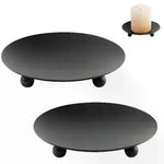 support bougie noir moderne décoration maison bougies cire spa mariage anniversaire fêtes