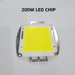 lumière led blanc jaune 100w 200w double cob projecteur moderne vis fixation