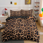 Parure de lit leopard imprimée 3D sur un lit d'enfant