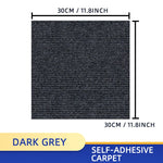 tapis auto adhésif 30x30cm uni khaki bleu noir vert rouge gris moderne intérieur antidérapant