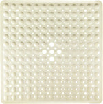 tapis bain moderne bleu clair perforé 53x53cm respectueux environnement salle bain