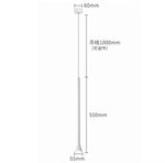 Lampes suspendues modernes cylindriques cloche noir blanc minimaliste chambre salon étude