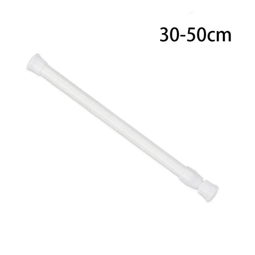 tringle télescopique extensible blanc moderne rideau serviettes carreaux floral minimaliste douche