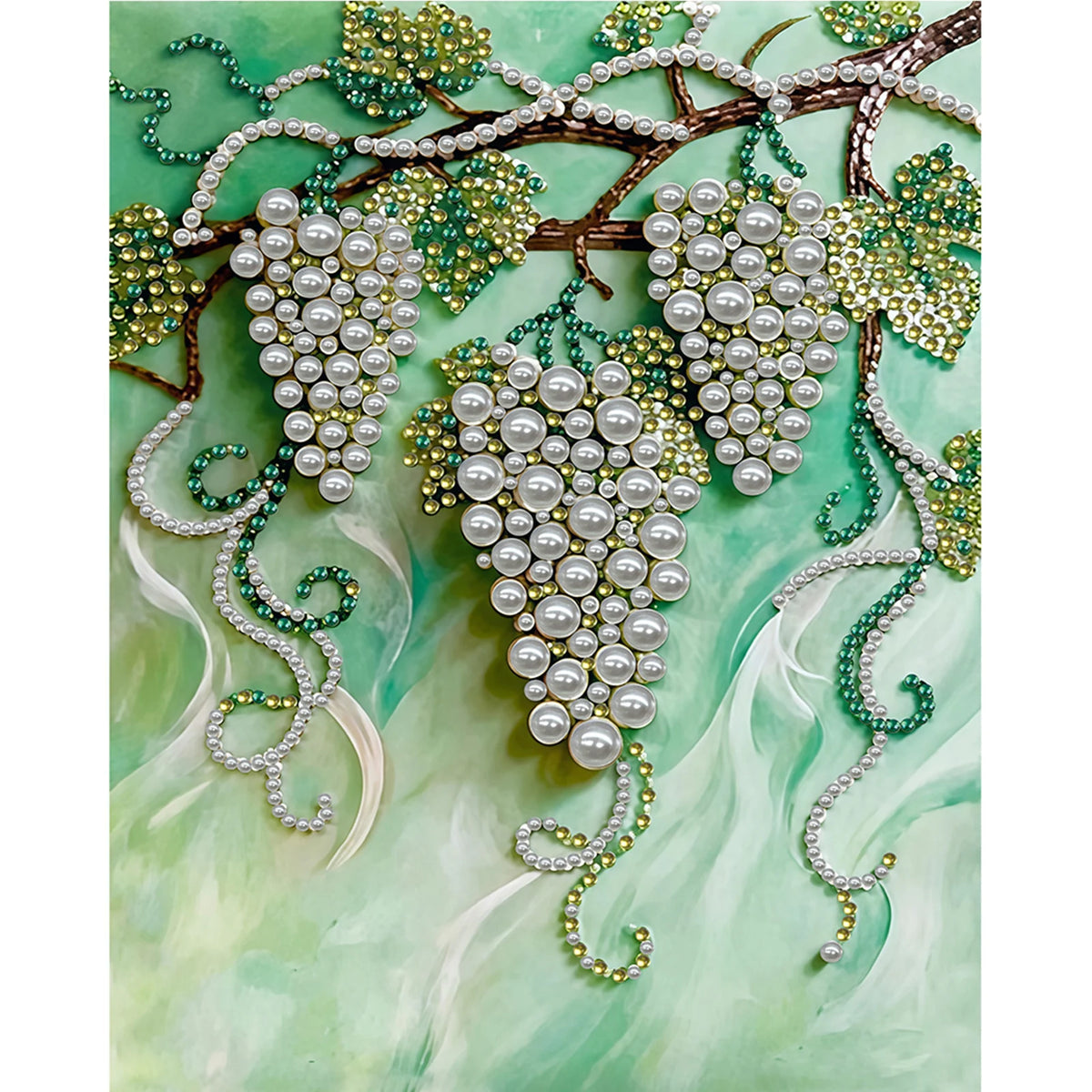 tableau decoratif art contemporain floral animalier abstrait diy resine opaque 35x45cm
