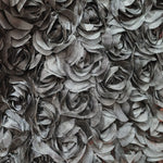 ruban forme roses tissu semi transparent polyester décoration robe mariée occasionnelle romantique blanc roseclair