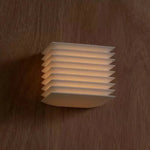 lampe murale moderne blanc plis réguliers led cuisine étude salle manger fixée mur