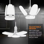 lampe pliable blanc fixation moderne minimaliste e27 led 6500k chambre entrepôt garage
