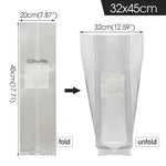 sac culture champignons blanc transparent respirant polypropylène clips fixation jardinage