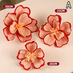 décoration murale fleurs papier ventilateurs papillons coussins ours peluche enveloppe rouge