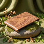 boîte bijoux bois marron foncé grain naturel classique maison